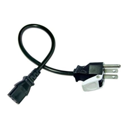 Conntek Conntek 0, 10 Amp 125V Power Supply Cord, 5-15P to IEC C13 with Snap-Pop 5205